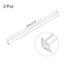 MECCANIXITY 2pcs Acrylic Square Rods 1/2" x 10" Clear Acrylic Dowel Rods Sticks - Image 2