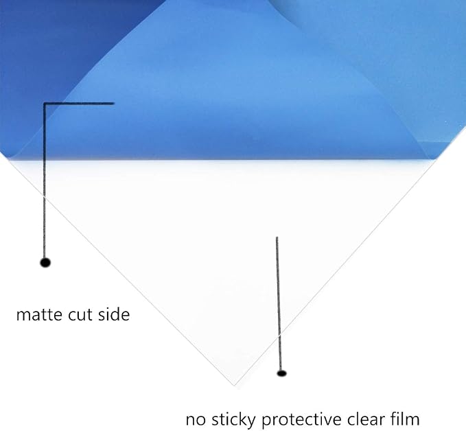 guangyintong Heat Transfer Vinyl Sky Blue HTV Rolls, Matte Surface PVC Vinyl - Image 3