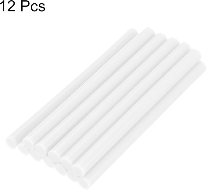 uxcell Mini Hot Glue Sticks for Glue Gun 11mm x 100mm Cream 12pcs - Image 3