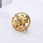 JAJAFOOK Astronomical Sphere Ball Deformation Ring Cosmic Finger Ring Lover - Image 4