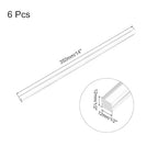 MECCANIXITY 6pcs Acrylic Square Rods 1/2" x 14" Clear Acrylic Dowel Rods Sticks - Image 2