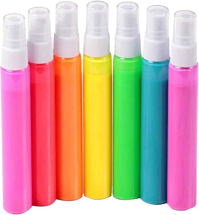 Tulip Fabric Paint, Permanent Spray on Paint Set, 7 Pack Neon - Image 2