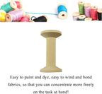 HAHIYO 3.15Inches 3PCs Natural Color Wood Spool - Image 5