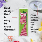 INFUNLY 6pcs Abstract Animal DIY Cross Stitch Bookmark Kits - Image 3