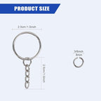 120PCS Keychain Making Supplies, Keychains Bulk Rings Making Kit - Image 3