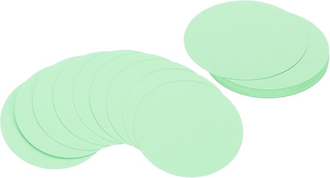 PATIKIL 4inch Circle Card Stock, Light Green by PATIKIL