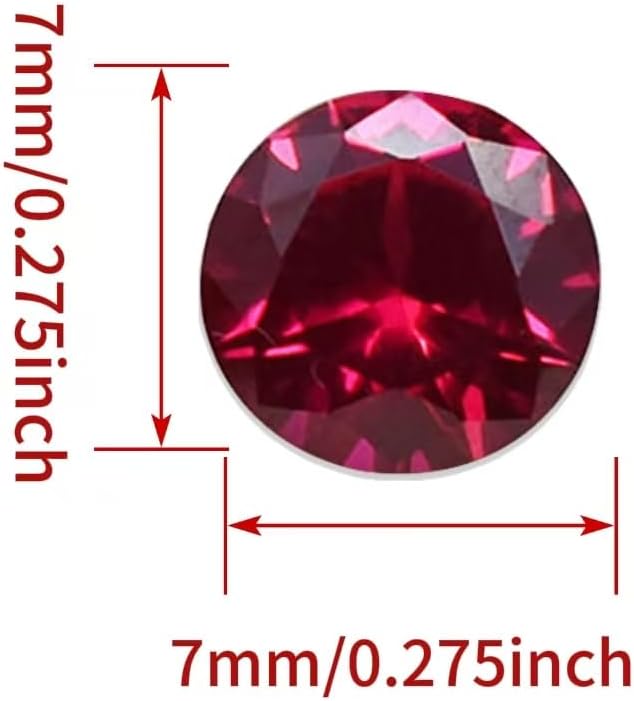 Ruby Red Cubic Zirconia Loose Beads Unset - Image 2