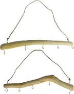 15 inch Natural Driftwood Decorative Branches Wall Hanging Jewelry Organizers by Unknown