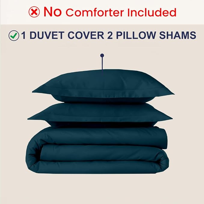 Kotton Culture 3 Pc 120"x120" Duvet Cover Set Super King Plus/Super Oversize - Image 2