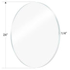 1 Pieces 1/4" Round Plexiglass Sheet, 24 Inch Diameter Clear Acrylic Circle - Image 4