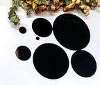 Set of 20 Opaque Black Acrylic Discs, 1/8" Thick Round Transparent Circle Blanks - Image 3