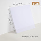 Milky White Acrylic 2 Sheets of 12"x12"White Translucent Acrylic 1/8" Thickness - Image 4