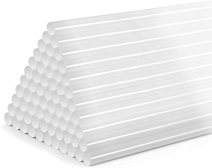 80PCS Mini Hot Glue Sticks, 5.31" Long x 0.28" Diameter by SimpleEasierSafer