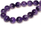 MJDCB Natural Dreamy Amethyst Beads Round Stone Beads DIY Loose Beads - Image 2