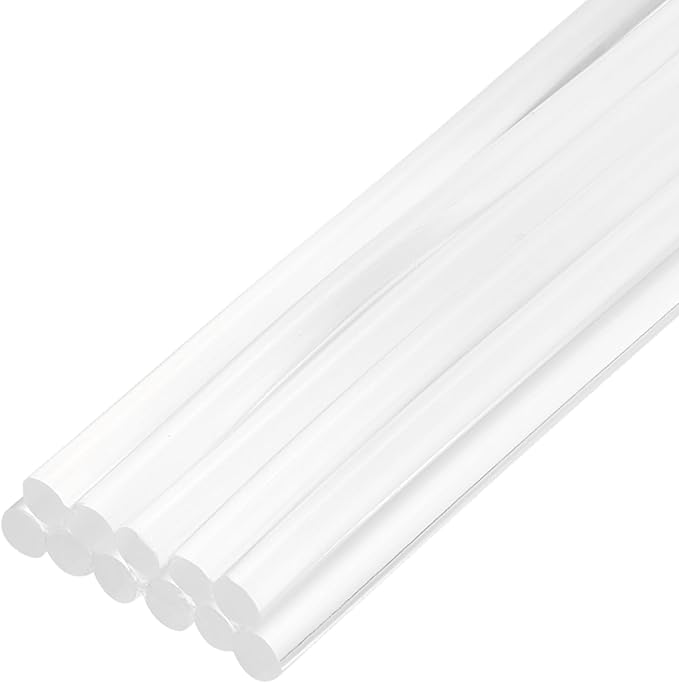 uxcell Mini Hot Glue Sticks for Glue Gun 7mm x 200mm Clear 12pcs by uxcell