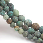 8mm Matte African Turquoise Bead, 15-Inch Matte Round Loose Stone Beads - Image 5