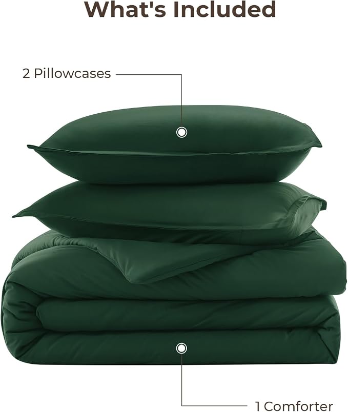 Litanika Comforters Emerald Green Oversized King Size, 3 Pieces Lightweight - Image 7