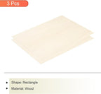 MECCANIXITY 3pcs Basswood Sheets 12 x 16 x 5/32 Inch Unfinished Wood Boards - Image 3