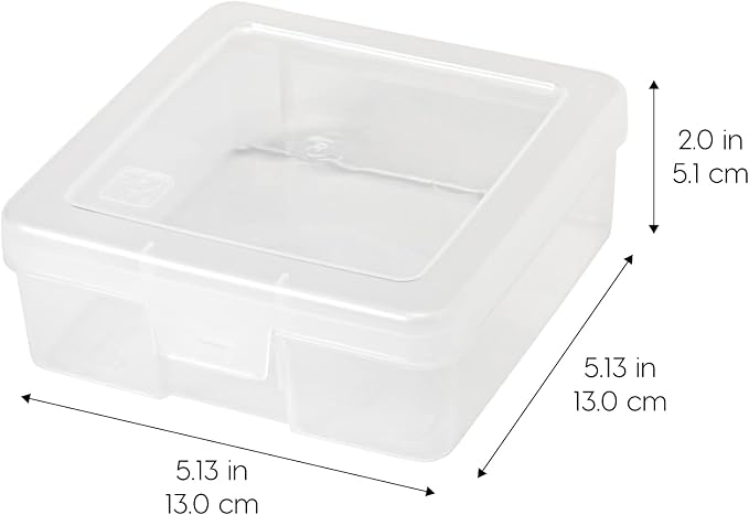 IRIS USA Clear Storage Cases, |Made in USA|, Plastic Bead Organizing Containers - Image 2