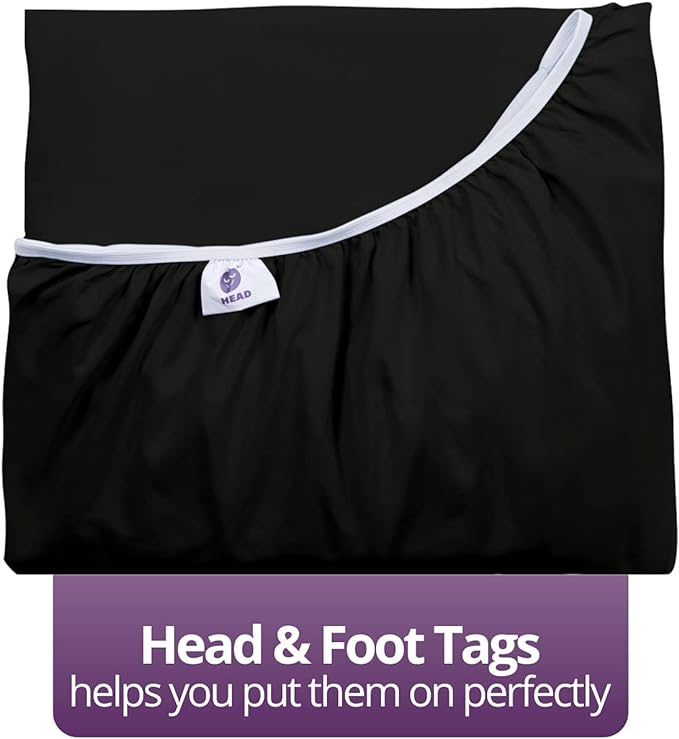 Kids Twin Deep Pocket Fitted Sheet 16'18' Deep Mattress & Toppers Calm Grey - Image 6