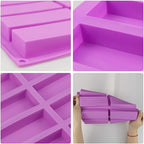 Palksky 8 Cavity Rectangle Granola Bar Silicone Mold/Nutrition/Cereal Bar Molds - Image 7