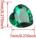 Emerald Green Color Cubic Zirconia Loose Beads Unset - Image 2