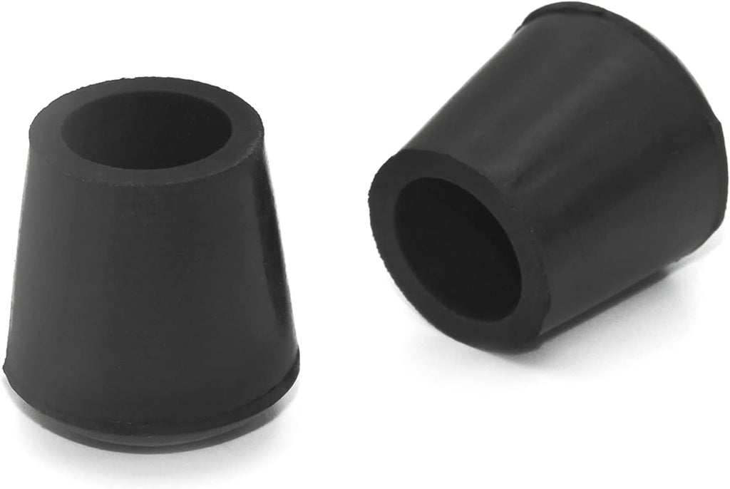 Flyshop Furniture Table Covers Non-Slip Rubber Leg Tips Caps Chair Leg Floor Protectors, Round, Black, 4PCS, Size 10 mm, 3/8"