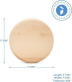 Unfinished Wooden Circles 8 inch, Charcuterie Board, by Woodpeckers - Image 4