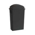 23 Gallon Black Slim Jim Trash Can with Swing Top Lid