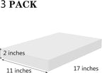 AMZQNART 3pcs 17x11X2in Craft Foam Blocks White - Image 2