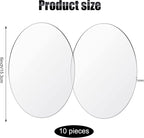 Yalikop 10 Pcs 6 Inch Acrylic Circle Blanks Clear Disc Round Transparent - Image 2