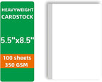 100 Sheets White Cardstock Thick Paper by Unknown
