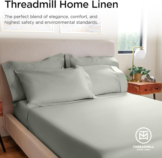 Threadmill Luxury 800 Thread Count Twin 100% Cotton Sheets - Image 8