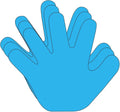 SHAPES ETC. 31 Pcs Hand Large Paper Cut-Outs 5.5in, Bulletin Board Decorations by SHAPESETC