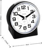 Tinload 4.3" No Ticking Analog Alarm Clock, Silent Readable - Image 3