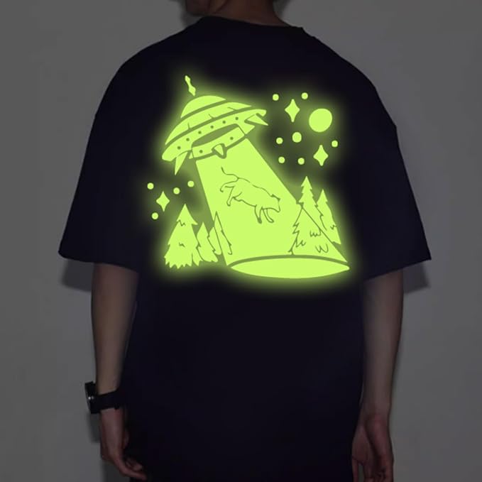 guangyintong Glow in The Dark Heat Transfer Vinyl Rolls, PU Elastic HTV Vinyl - Image 2