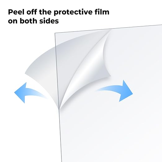 5 Pack Clear Plexiglass Sheets- 12x16x0.04 Acrylic Sheets Transparent and - Image 7