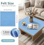 Sky Blue Felt Fabric 36'' X 36'', 1.4mm Large Felt Sheets Soft Durable Crafts - Image 2