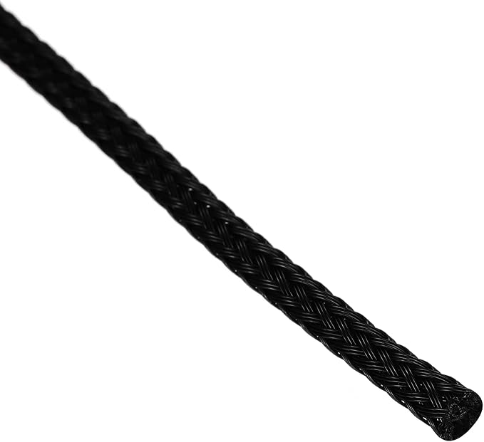 uxcell PET Expandable Sleeving 25ft 1/8" Black Cable Management Sleeve Cord - Image 2
