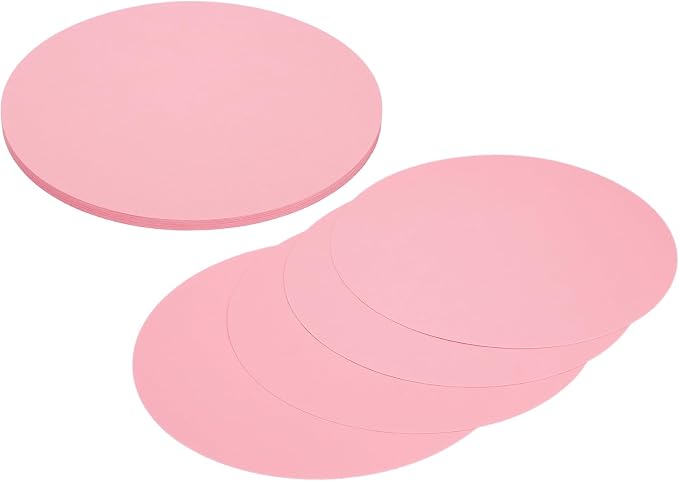 MECCANIXITY 24 Pcs Circle Card Stock, 8.3 Inch Round Cutouts Paper Thick by MECCANIXITY