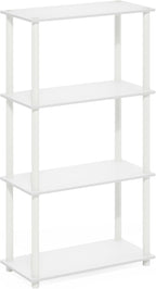 Furinno Turn-N-Tube Storage Shelves, 4-Tier Toolless Book Shelf, Corner Shelf - Image 7