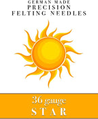 Precision Wool Felting Needles | 36 Gauge Star | Made in Germany by - Image 3