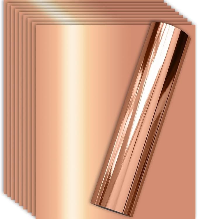 Rose Gold Foil HTV Heat Transfer Vinyl by TvinylWarehouse