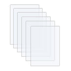 6 Pack of Acrylic Sheets 12x16-0.043" Thick Clear Extruded Plexiglass Sheets by Langaelex