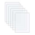 6 Pack of Acrylic Sheets 8.5x11-0.043" Thick Clear Extruded Plexiglass Sheets by Langaelex