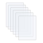 6 Pack of Acrylic Sheets 8.5x11-0.043" Thick Clear Extruded Plexiglass Sheets by Langaelex