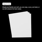 MECCANIXITY EVA Foam Sheets White 19.7 Inch x 35.4 Inch 1mm Thick Crafts Foam - Image 4