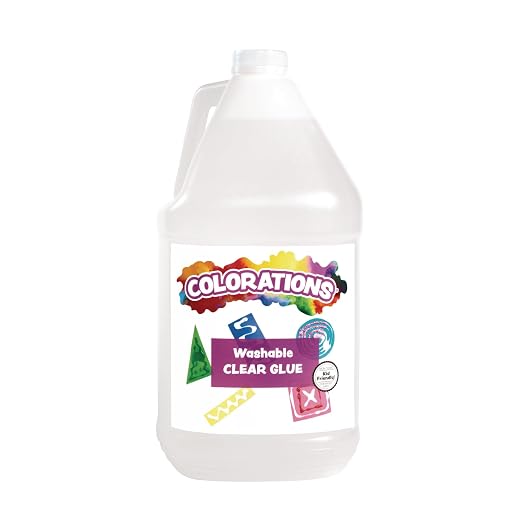 Colorations Washable Clear Glue, 1 Gallon, Bulk School and Scrapbook Supplies by Colorations
