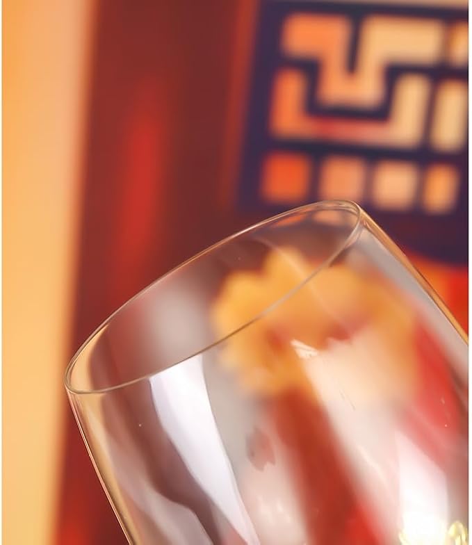 Simcat Handmade Painted Enamel Flower Glass Wine Glasses Transparent Refined - Image 6