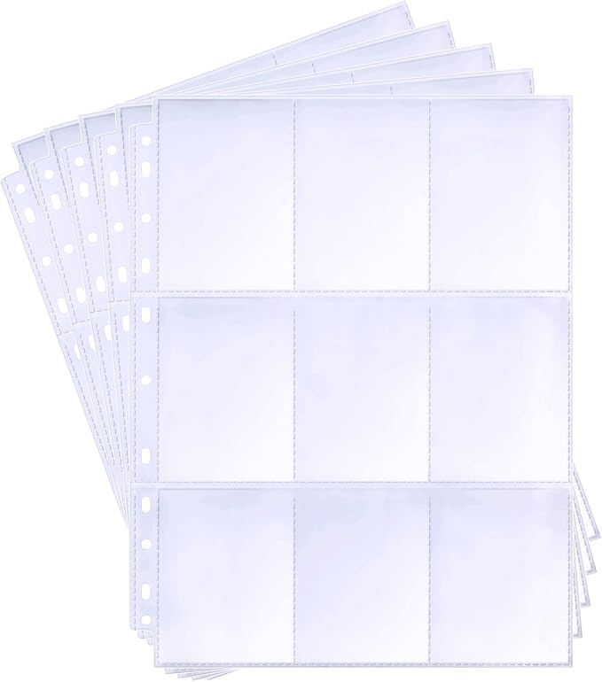360 Pockets Binder Card Sleeves Double-Sided 9 Pocket Trading Card Pages - Image 9